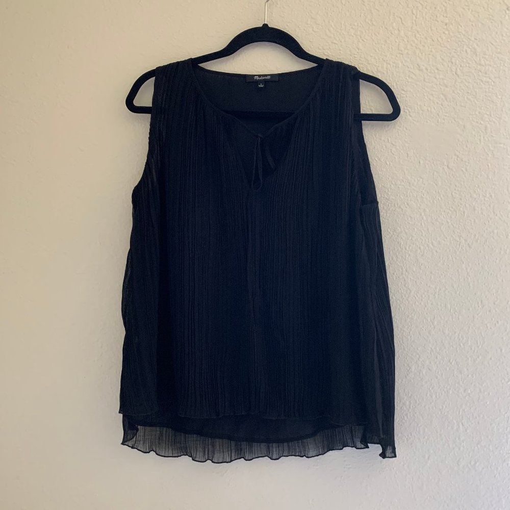 Madewell | Black pleated tank